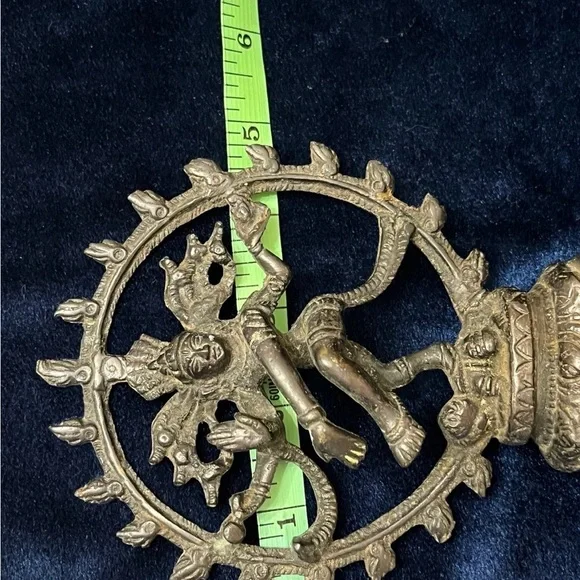 Vintage Bronze Nataraja Dancing Shiva Hindu Statue - Picture 9 of 9